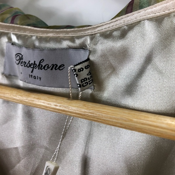 Persephone Italy lined summer dress women’s size 6 NWT - Picture 4 of 6